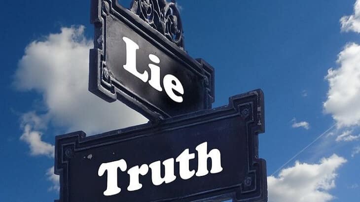 موضوع تعبير عن الصدق والكذب بالعناصر والافكار