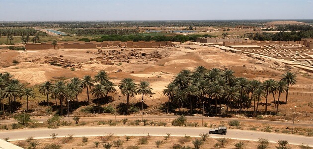 أين تقع آثار بابل القديمة