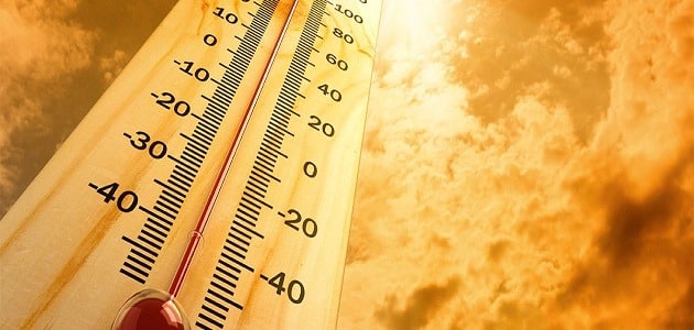 الحرارة درجة جهاز الجو قياس مقياس حرارة