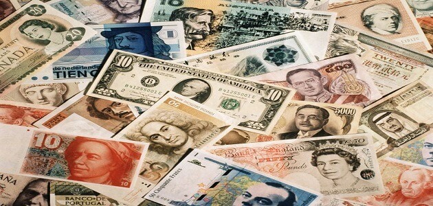 أسماء العملات الدولية