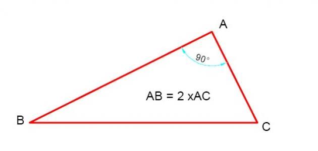 يعد الوتر أطول ضلع في المثلث القائم الزاوية