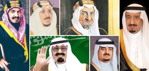 أسماء ملوك المملكة العربية السعودية بالترتيب