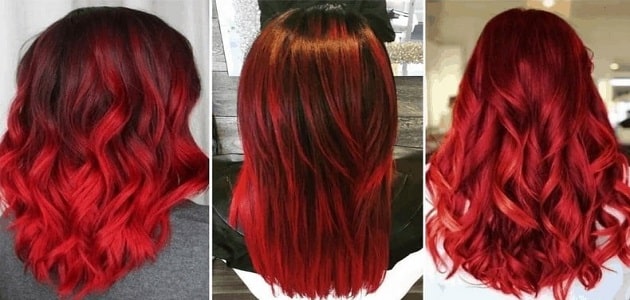 تفسير صبغ الشعر باللون الأحمر