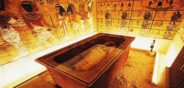 طريقة فتح باب مقبرة فرعونية