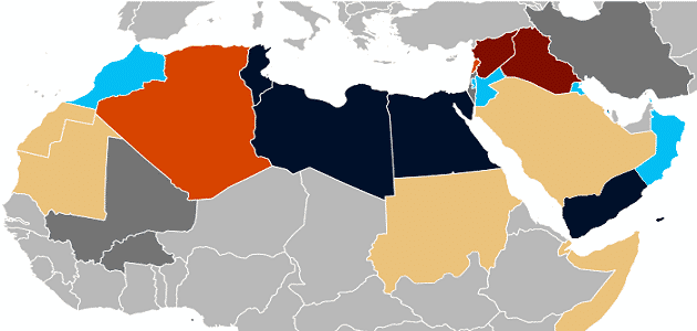خريطة الوطن العربي الجديدة