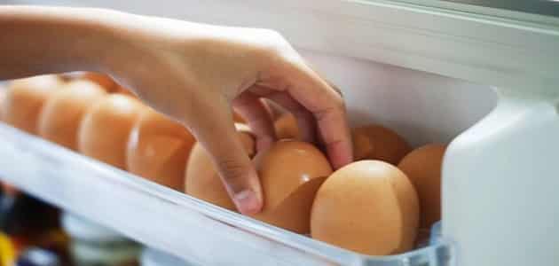 مدة صلاحية البيض في الثلاجة
