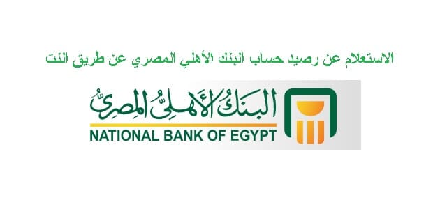 الاستعلام عن رصيد حساب البنك الأهلي المصري عن طريق النت