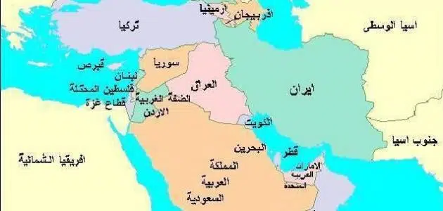 أين تقع شبه الجزيرة العربية
