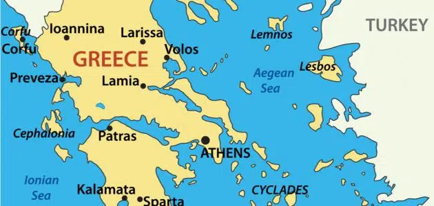 جزر اليونان القريبة من تركيا