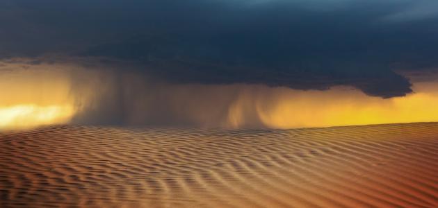 بحث عن العواصف الرملية وآثارها البيئية