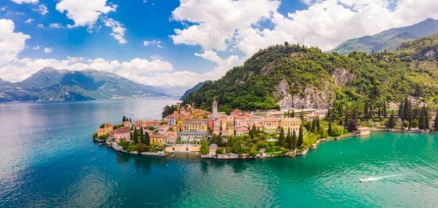 كم عدد البحيرات في إيطاليا